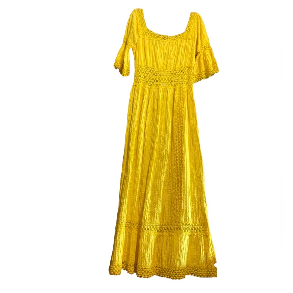 Yellow Cotton Summer Dress